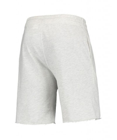 Men's Oatmeal Los Angeles Angels Mainstream Logo Terry Tri-Blend Shorts $28.59 Shorts