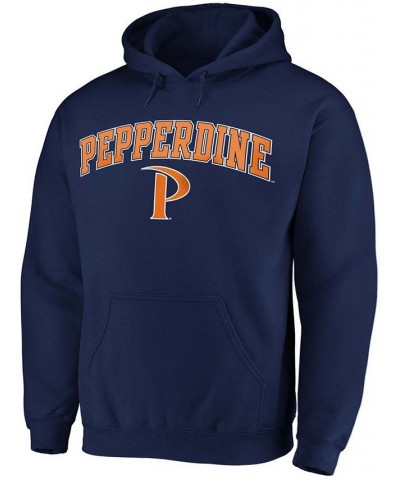 Men's Navy Pepperdine Waves Campus Pullover Hoodie $18.00 Sweatshirt