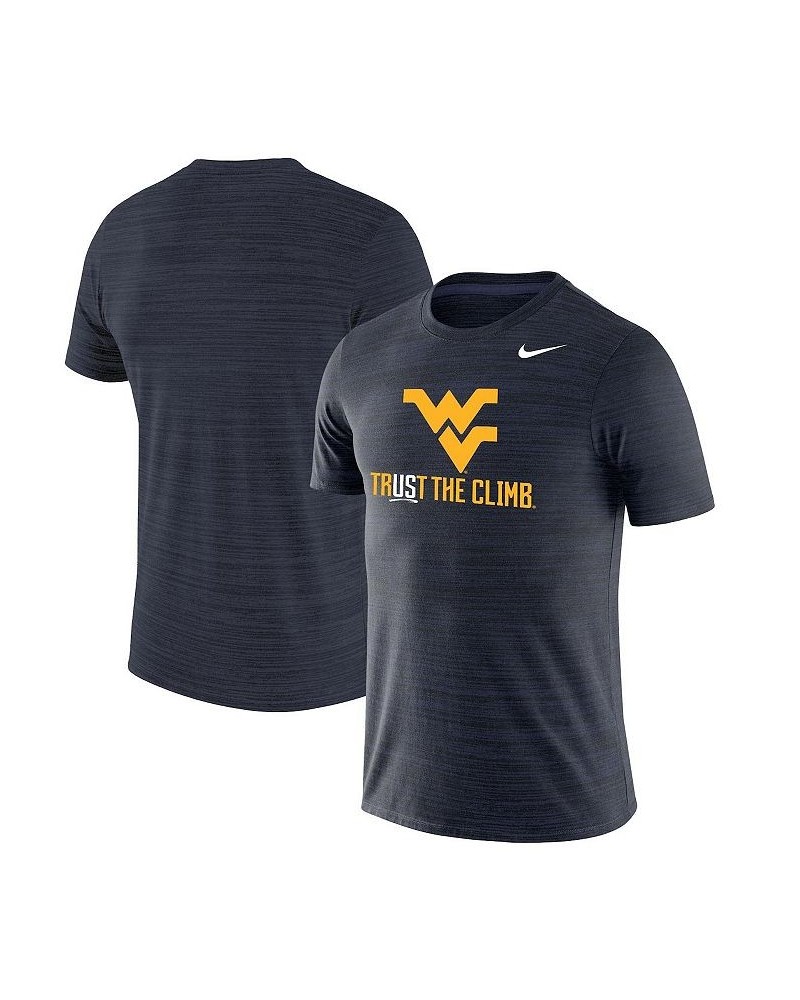 Men's Navy West Virginia Mountaineers Trust the Climb Velocity Legend T-shirt $27.99 T-Shirts