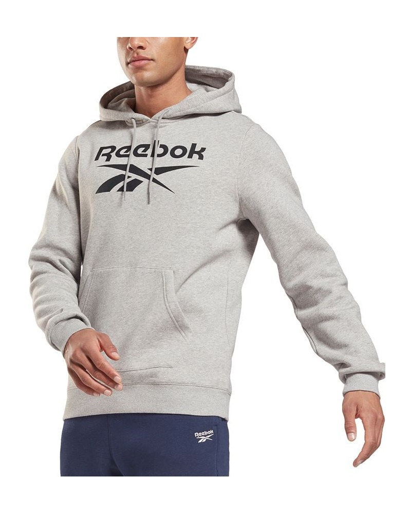 Men's Logo-Print Fleece Hoodie & Joggers Medium Heather Grey/Black $21.99 Sweatshirt