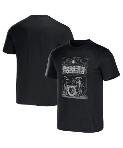 Men's NFL x Darius Rucker Collection by Black Baltimore Ravens Band T-shirt $20.87 T-Shirts