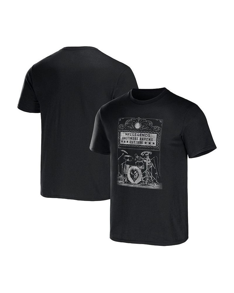 Men's NFL x Darius Rucker Collection by Black Baltimore Ravens Band T-shirt $20.87 T-Shirts