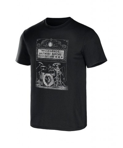 Men's NFL x Darius Rucker Collection by Black Baltimore Ravens Band T-shirt $20.87 T-Shirts