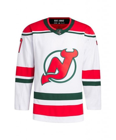 Men's Dougie Hamilton White New Jersey Devils 2022/23 Heritage Primegreen Authentic Pro Jersey $61.88 Jersey