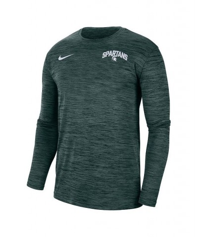 Men's Green Michigan State Spartans 2022 Sideline Game Day Velocity Performance Long Sleeve T-shirt $25.85 T-Shirts