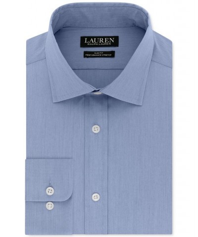 Men's Ultraflex Stretch Slim Fit Dress Shirt Blue $24.21 Dress Shirts