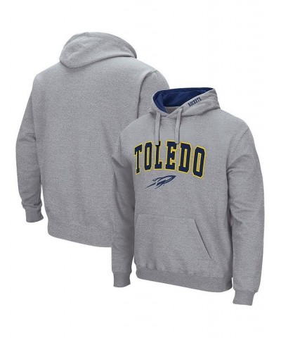 Men's Heathered Gray Toledo Rockets Arch and Logo Pullover Hoodie $23.64 Sweatshirt