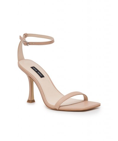 Women's Yess Square Toe Tapered Heel Dress Sandals PD05 $45.60 Shoes