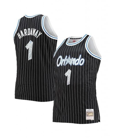 Men's Penny Hardaway Black Orlando Magic Big and Tall 1994-95 NBA 75th Anniversary Diamond Swingman Jersey $45.88 Jersey