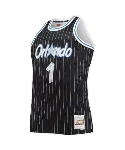 Men's Penny Hardaway Black Orlando Magic Big and Tall 1994-95 NBA 75th Anniversary Diamond Swingman Jersey $45.88 Jersey