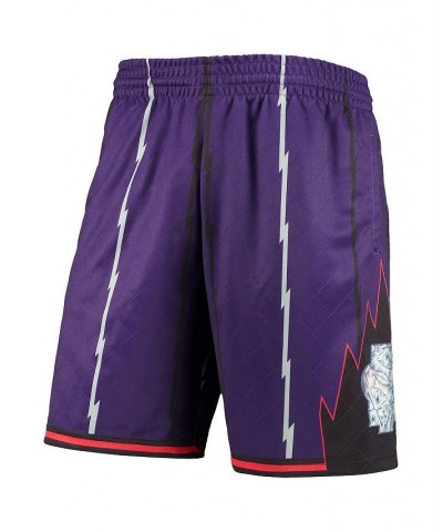 Men's Purple Toronto Raptors 1998 Hardwood Classics 75th Anniversary Swingman Shorts $54.60 Shorts