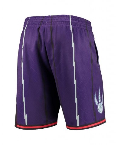 Men's Purple Toronto Raptors 1998 Hardwood Classics 75th Anniversary Swingman Shorts $54.60 Shorts