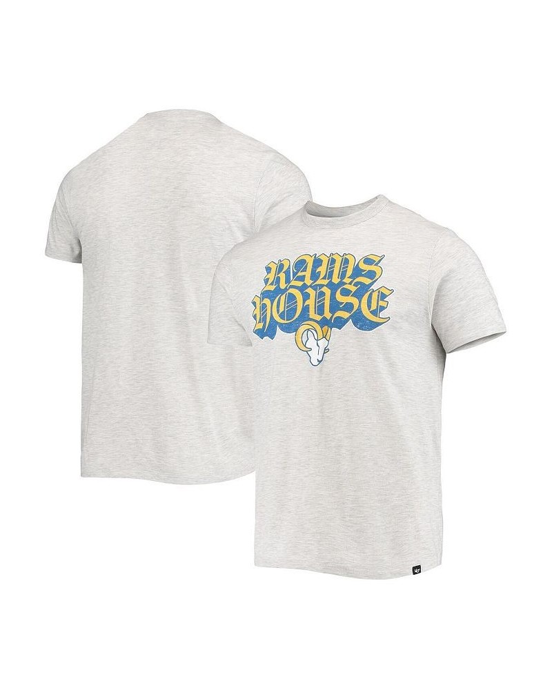 Men's '47 Heathered Gray Los Angeles Rams Team Franklin T-shirt $18.86 T-Shirts