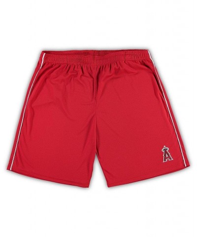 Men's Red Los Angeles Angels Big and Tall Mesh Shorts $20.70 Shorts