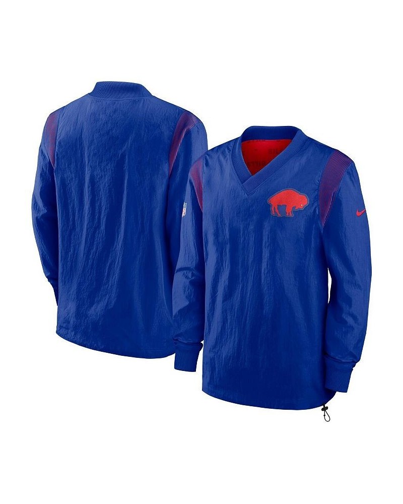 Men's Royal Buffalo Bills Sideline Team ID Reversible Pullover Windshirt $40.30 Jackets