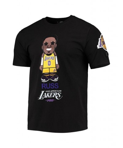 Men's Russell Westbrook Black Los Angeles Lakers Caricature T-shirt $28.55 T-Shirts