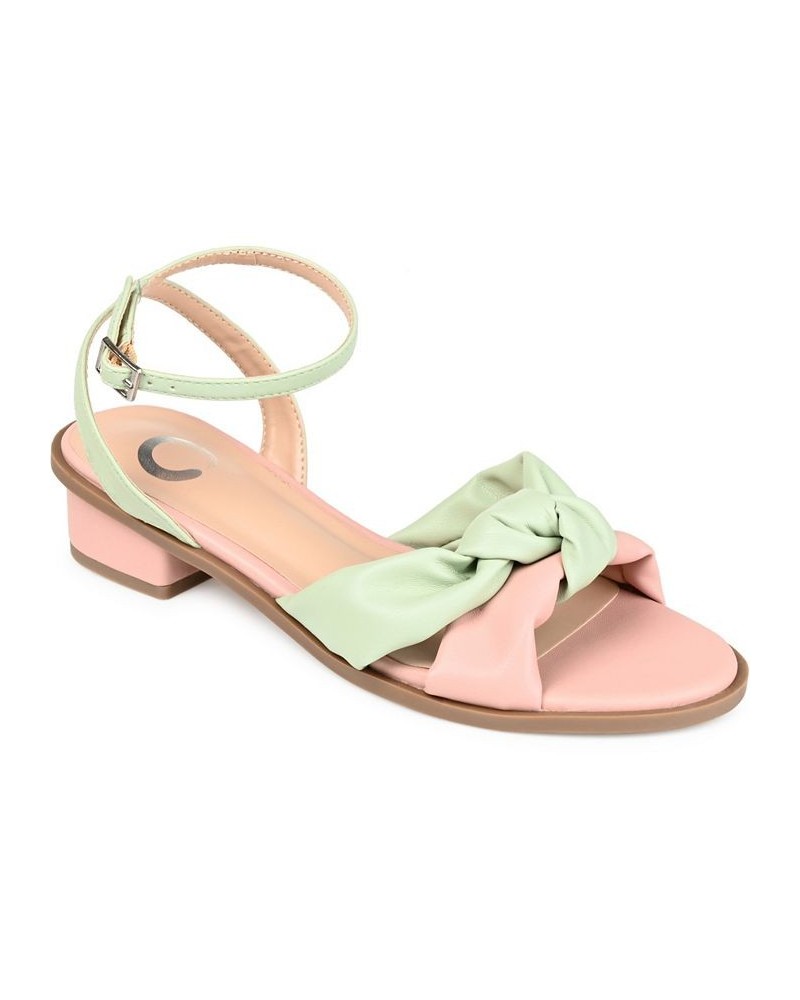 Women's Edythe Knotted Sandals Green $47.50 Shoes