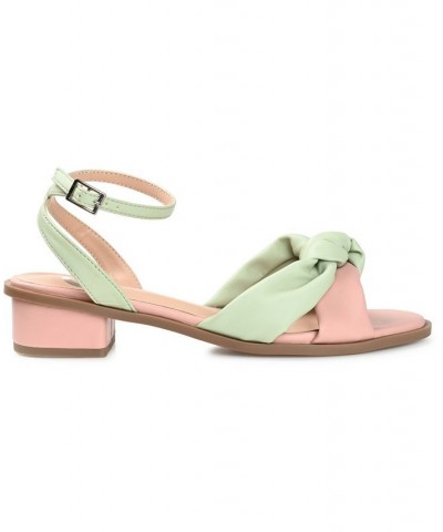 Women's Edythe Knotted Sandals Green $47.50 Shoes