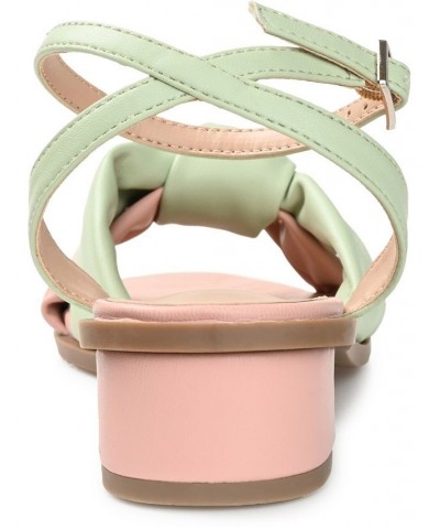 Women's Edythe Knotted Sandals Green $47.50 Shoes