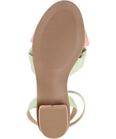 Women's Edythe Knotted Sandals Green $47.50 Shoes