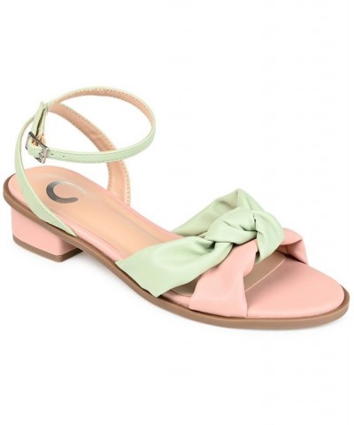 Women's Edythe Knotted Sandals Green $47.50 Shoes