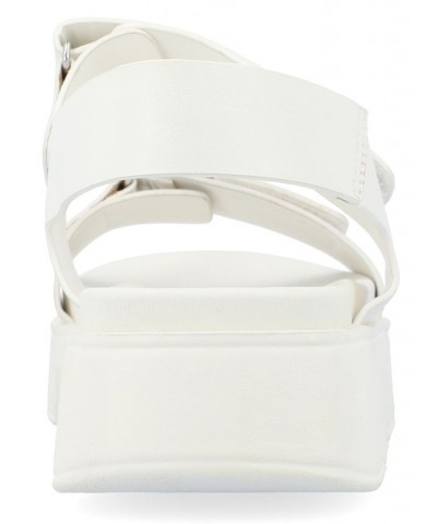 Women's Maely Lug Platform Sandals White $42.75 Shoes