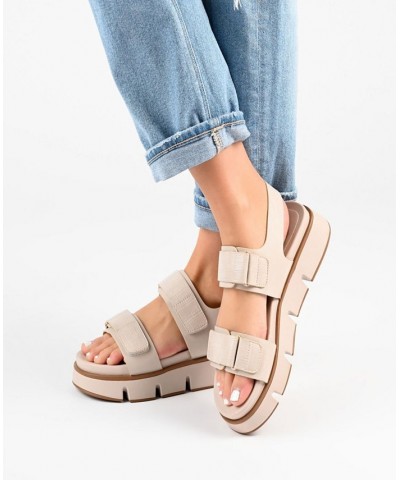 Women's Maely Lug Platform Sandals White $42.75 Shoes