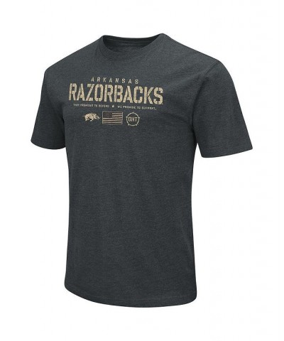 Men's Heathered Black Arkansas Razorbacks OHT Military-Inspired Appreciation Flag 2.0 T-shirt $26.54 T-Shirts