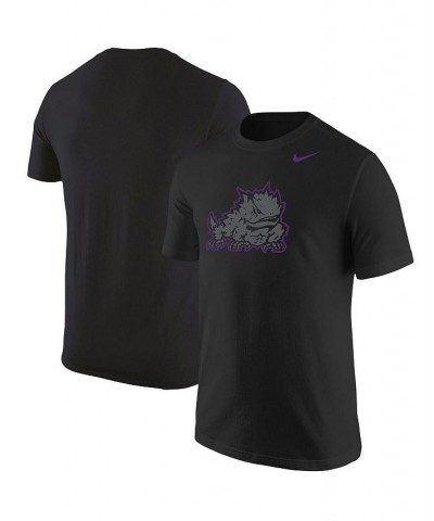 Men's Black TCU Horned Frogs Logo Color Pop T-shirt $23.39 T-Shirts