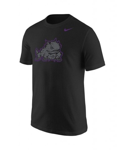 Men's Black TCU Horned Frogs Logo Color Pop T-shirt $23.39 T-Shirts