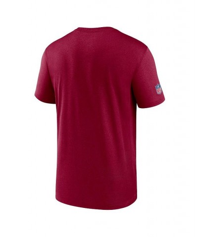 Men's Burgundy Washington Commanders Sideline Infograph Performance T-shirt $29.99 T-Shirts