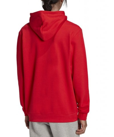 Men's Originals Adicolor Classics Trefoil Logo-Print French Terry Hoodie Red $39.00 Sweatshirt