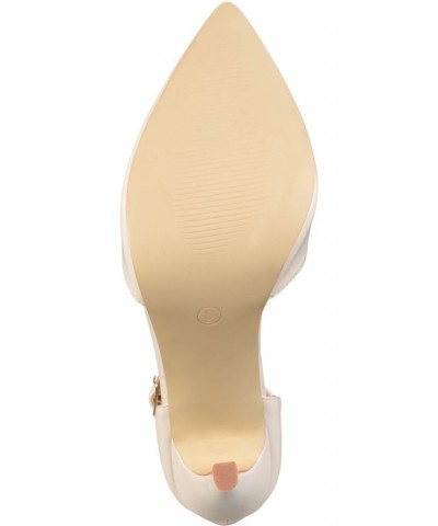 Women's Tru T-Strap Stilettos Off White $49.00 Shoes