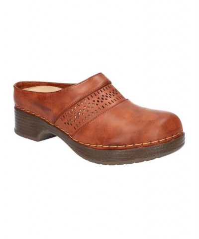 Women's Easy Works Sidra Slip Resistant Clogs Hickory $47.15 Shoes