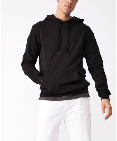 Men's Essential Fleece Pullover Sweatshirt Black $16.66 Sweatshirt