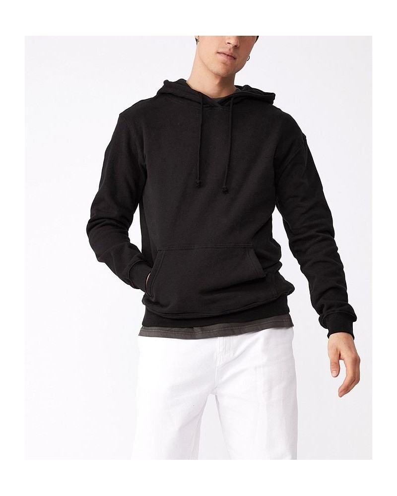 Men's Essential Fleece Pullover Sweatshirt Black $16.66 Sweatshirt