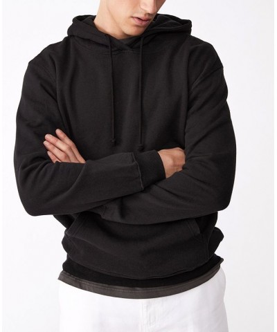 Men's Essential Fleece Pullover Sweatshirt Black $16.66 Sweatshirt