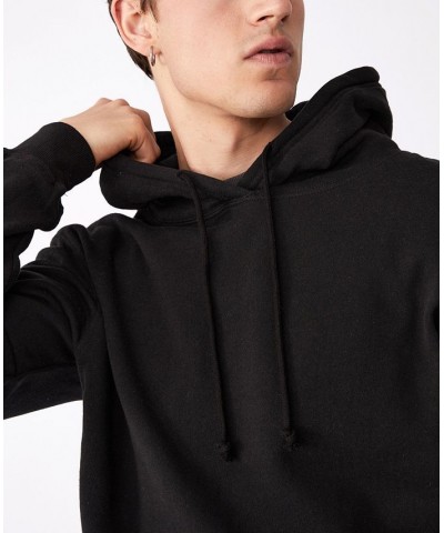 Men's Essential Fleece Pullover Sweatshirt Black $16.66 Sweatshirt