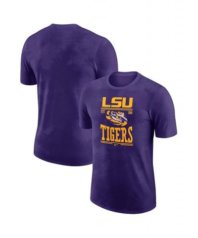 Men's Purple LSU Tigers Team Stack T-shirt $19.80 T-Shirts