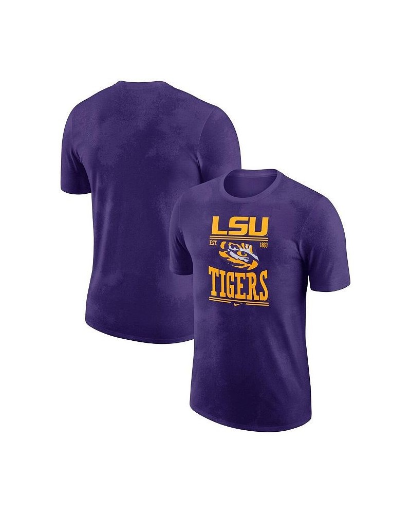 Men's Purple LSU Tigers Team Stack T-shirt $19.80 T-Shirts