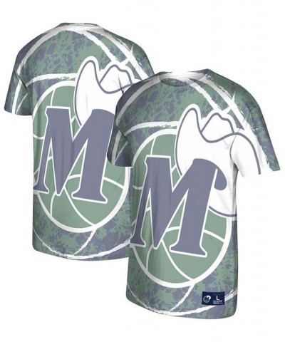 Men's Green Dallas Mavericks Hardwood Classics Jumbotron T-shirt $29.06 T-Shirts