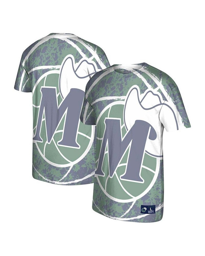 Men's Green Dallas Mavericks Hardwood Classics Jumbotron T-shirt $29.06 T-Shirts