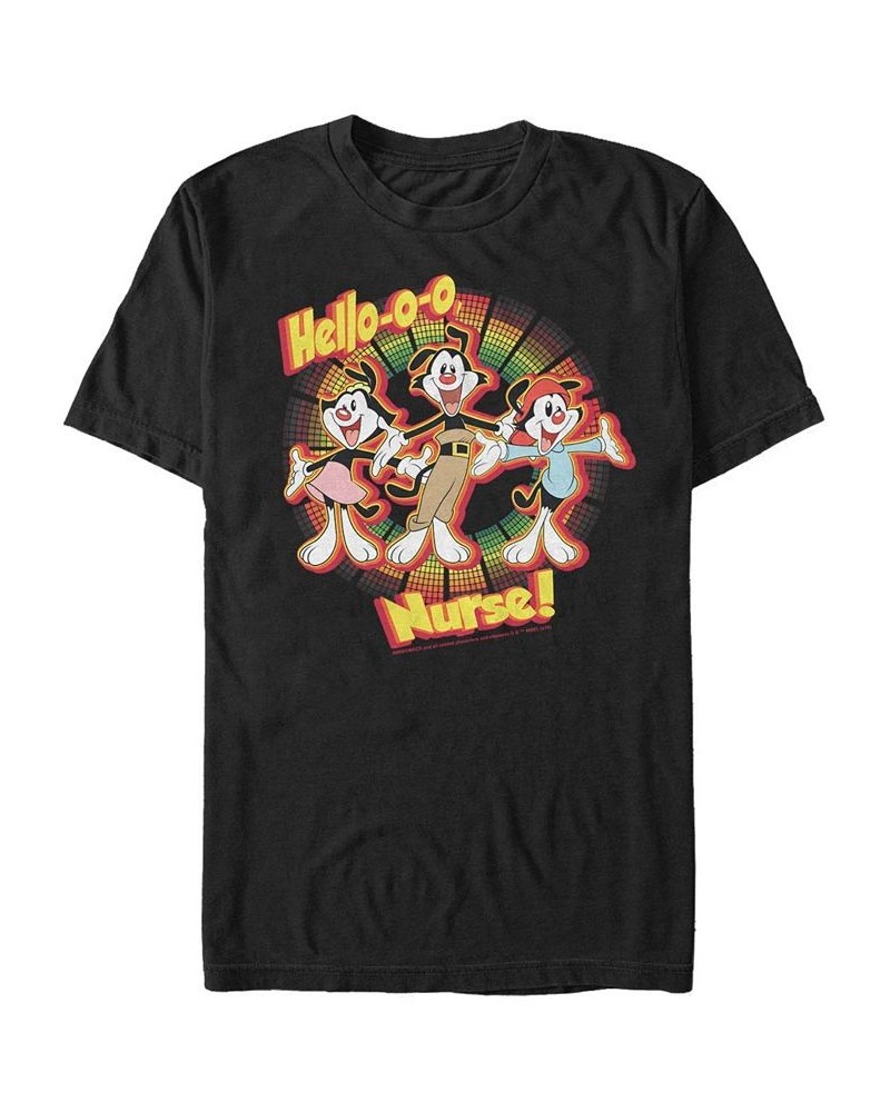 Men's Animaniacs Animated Series Nurse Trio Short Sleeve T-shirt Black $19.24 T-Shirts