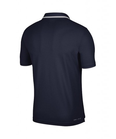 Men's Navy Michigan Wolverines Wordmark Performance Polo Shirt $31.85 Polo Shirts