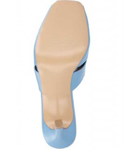 Women's Tristin Slip-on Heels Blue $47.50 Shoes