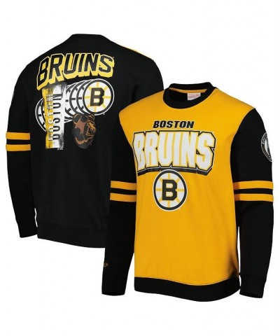 Men's Gold, Black Boston Bruins 6x Stanley Cup Champions Pullover Sweatshirt $58.80 Sweatshirt