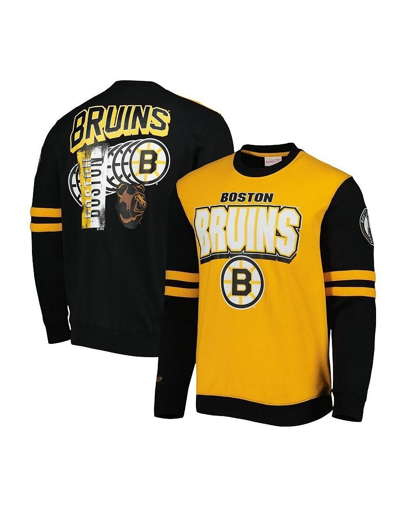 Men's Gold, Black Boston Bruins 6x Stanley Cup Champions Pullover Sweatshirt $58.80 Sweatshirt