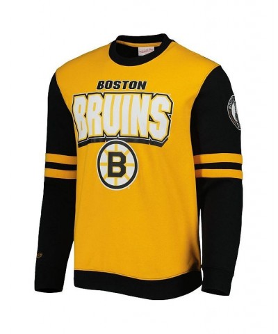 Men's Gold, Black Boston Bruins 6x Stanley Cup Champions Pullover Sweatshirt $58.80 Sweatshirt