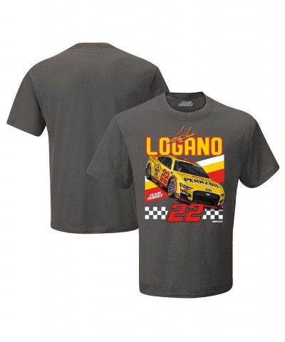 Men's Charcoal Joey Logano Shell-Pennzoil Front Runner T-shirt $16.45 T-Shirts