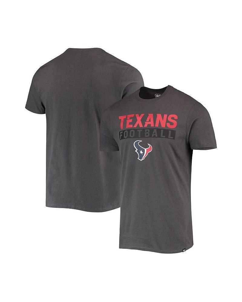 Men's '47 Charcoal Houston Texans Dark Ops Super Rival T-shirt $17.94 T-Shirts